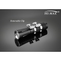 Hi-max diving flashlight attached on diving gear and diving scuba BCD